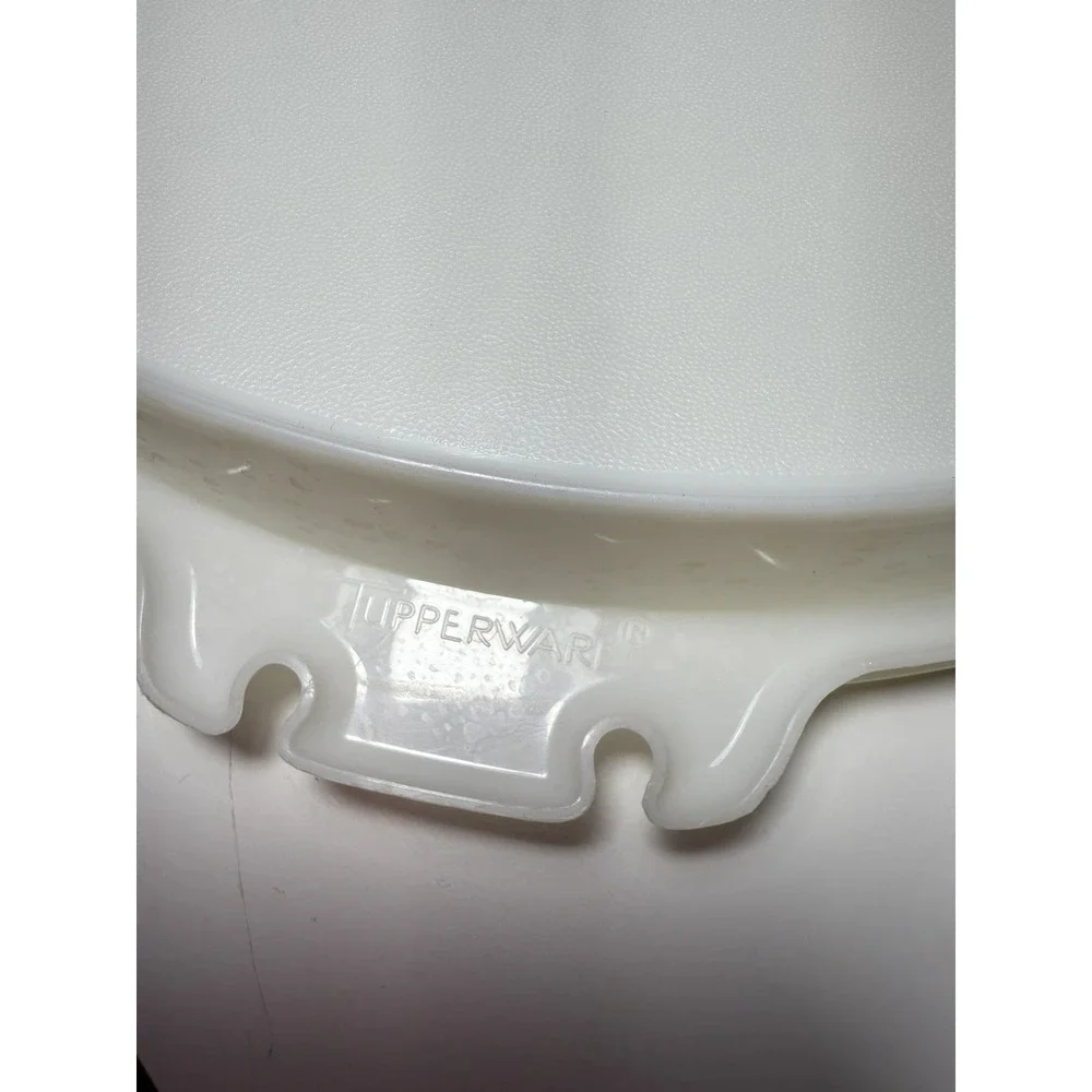 Vintage Tupperware‎ White Party Susan Divided Vegetable Relish Tray w Lid #224-9